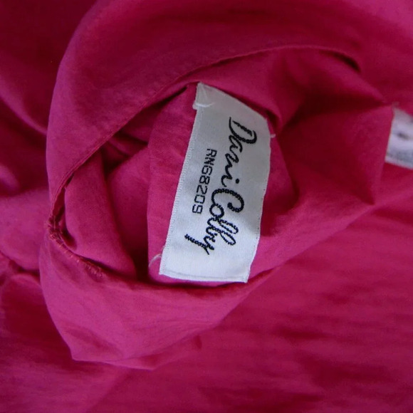 Vintage Dani Colby Pink or White Reversible Button Up Lightweight Jacket 1X - Picture 12 of 16